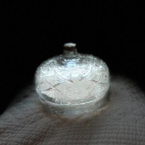 Crystal Pumpkin Bowl with Lid
